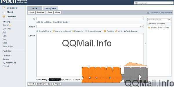 How to large file from qq mail account